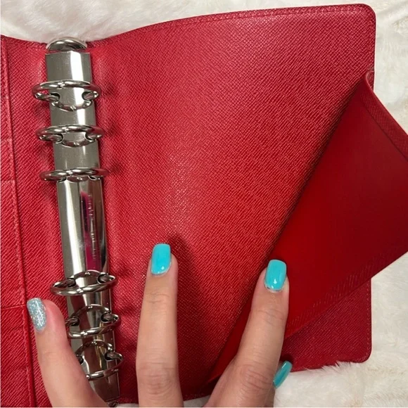 SOLD—Louis Vuitton Red Epi MM Agenda - Picture 2 of 9